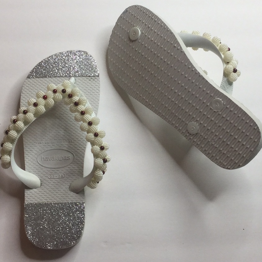 Havaiannas Bling Bridal Fancy Flipflop Branco